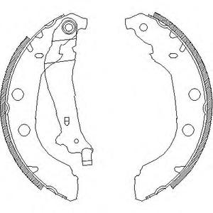Комплект тормозных колодок REMSA 4092.00