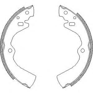 Комплект тормозных колодок REMSA 4127.00