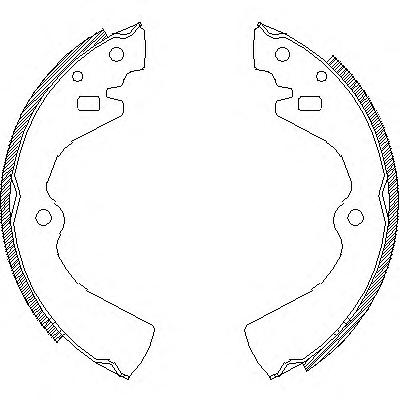 Комплект тормозных колодок REMSA