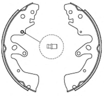 Комплект тормозных колодок REMSA