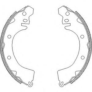 Комплект тормозных колодок REMSA 4370.00