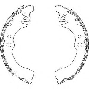 Комплект тормозных колодок REMSA 4374.00