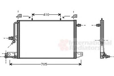 Конденсатор, кондиционер VAN WEZEL 03005117