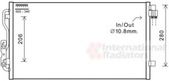 Конденсатор, кондиционер VAN WEZEL