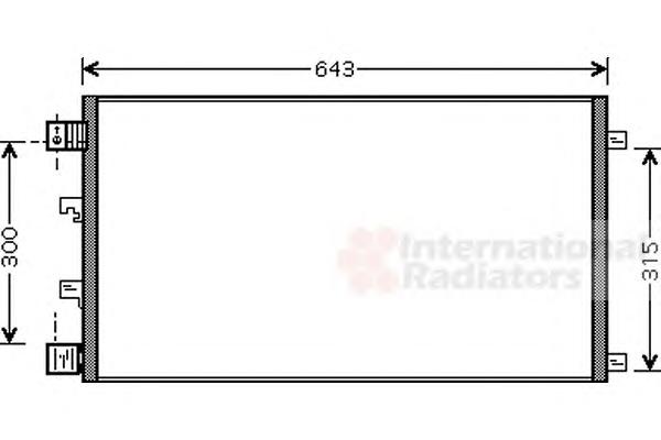 Конденсатор, кондиционер VAN WEZEL