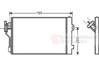 Конденсатор, кондиционер VAN WEZEL 30005352