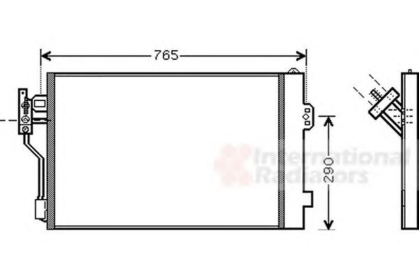 Конденсатор, кондиционер VAN WEZEL