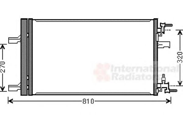 Конденсатор, кондиционер VAN WEZEL