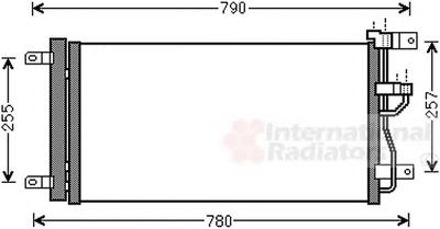 Конденсатор, кондиционер VAN WEZEL 37005612