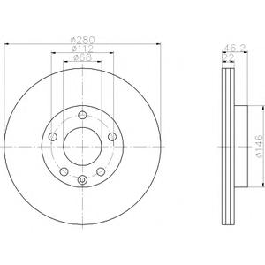 Тормозной диск TEXTAR 98200083501