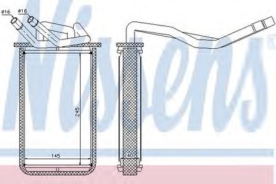 Теплообменник, отопление салона NISSENS 71768