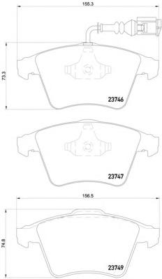 Комплект тормозных колодок, дисковый тормоз TEXTAR