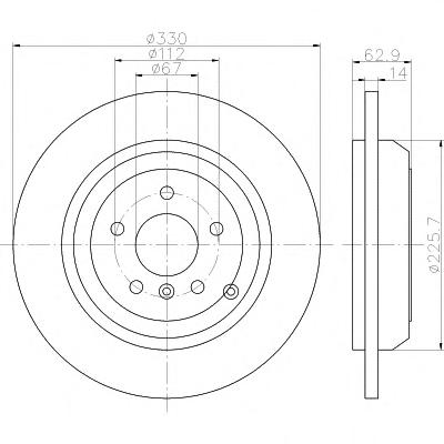 Тормозной диск TEXTAR