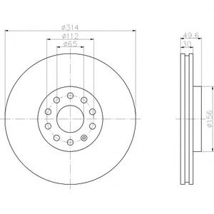 Тормозной диск TEXTAR 98200232401