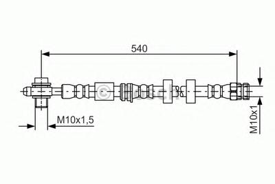 Тормозной шланг BOSCH 1987481566