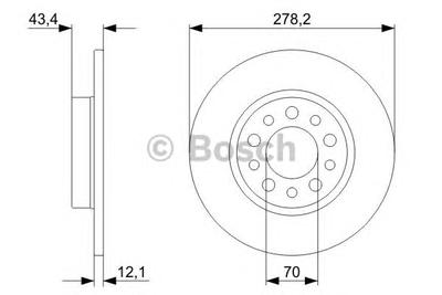 Тормозной диск BOSCH 0986479378