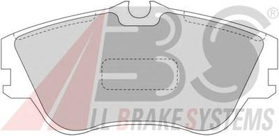 Комплект тормозных колодок, дисковый тормоз A.B.S. 36876