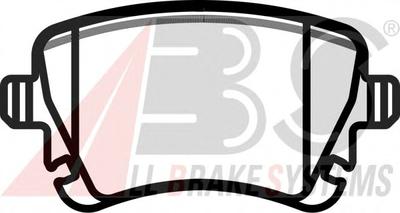 Комплект тормозных колодок, дисковый тормоз A.B.S. 37411