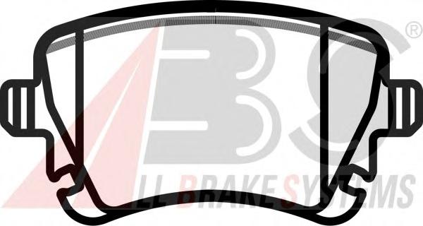 Комплект тормозных колодок, дисковый тормоз A.B.S.