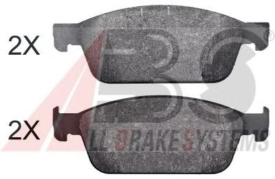 Комплект тормозных колодок, дисковый тормоз A.B.S. 37996