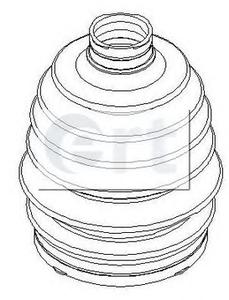 Комплект пылника, приводной вал ERT 500389T