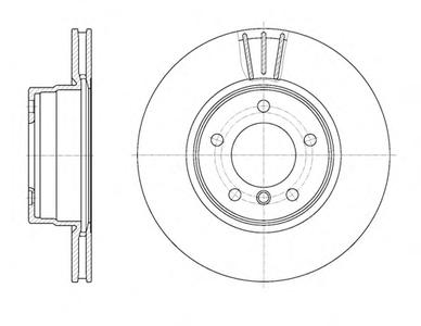 Тормозной диск REMSA 6653.10