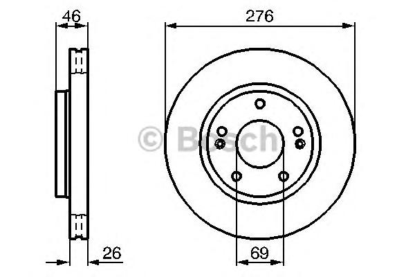 Тормозной диск BOSCH