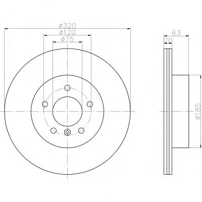 Тормозной диск TEXTAR