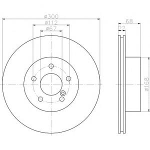 Тормозной диск TEXTAR 92115505