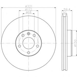 Тормозной диск TEXTAR 92132305