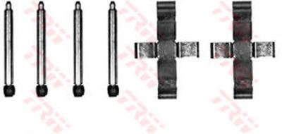 Комплектующие, колодки дискового тормоза TRW PFK204