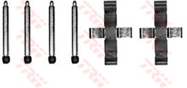 Комплектующие, колодки дискового тормоза TRW