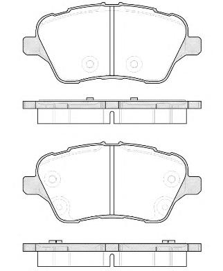 Комплект тормозных колодок, дисковый тормоз REMSA