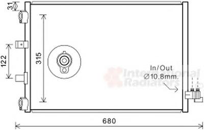 Конденсатор, кондиционер VAN WEZEL 18005487