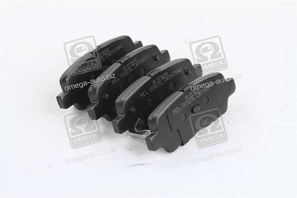 Колодка гальм. диск. nissan qashqai, x-trail 07- задн. (rider) RIDER