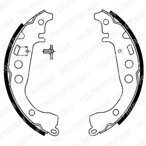 Комплект тормозных колодок DELPHI