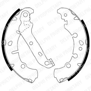 Комплект тормозных колодок DELPHI