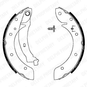 Комплект тормозных колодок DELPHI