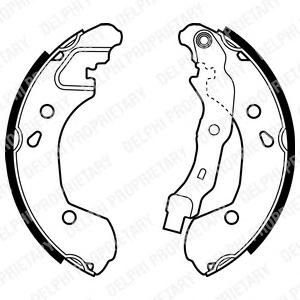 Комплект тормозных колодок DELPHI