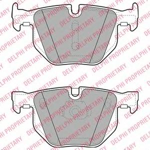 Комплект тормозных колодок, дисковый тормоз DELPHI LP2068