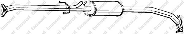 Средний глушитель выхлопных газов BOSAL