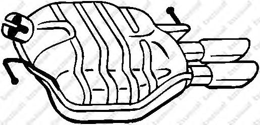 Глушитель выхлопных газов конечный BOSAL