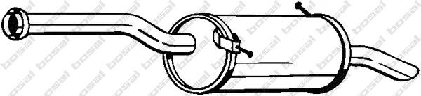 Глушитель выхлопных газов конечный BOSAL