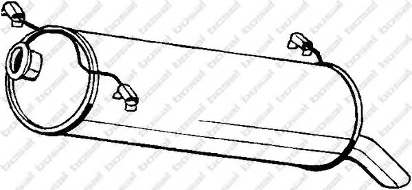 Глушитель выхлопных газов конечный BOSAL