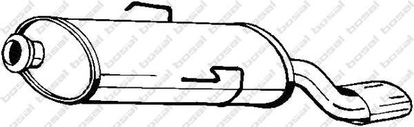 Глушитель выхлопных газов конечный BOSAL