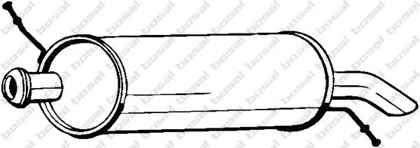 Глушитель выхлопных газов конечный BOSAL