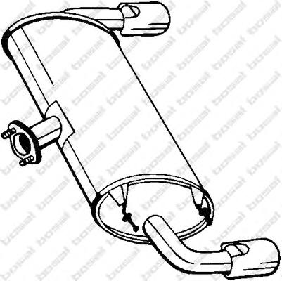 Глушитель выхлопных газов конечный BOSAL