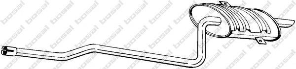 Глушитель выхлопных газов конечный BOSAL