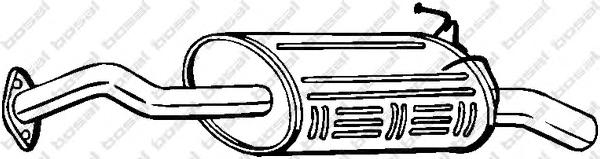 Глушитель выхлопных газов конечный BOSAL