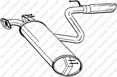 Глушитель выхлопных газов конечный BOSAL 228469